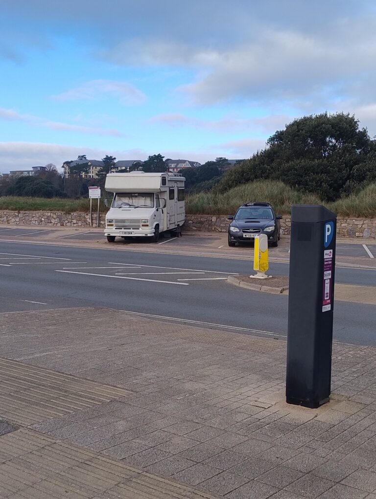 East Devon seafront car park